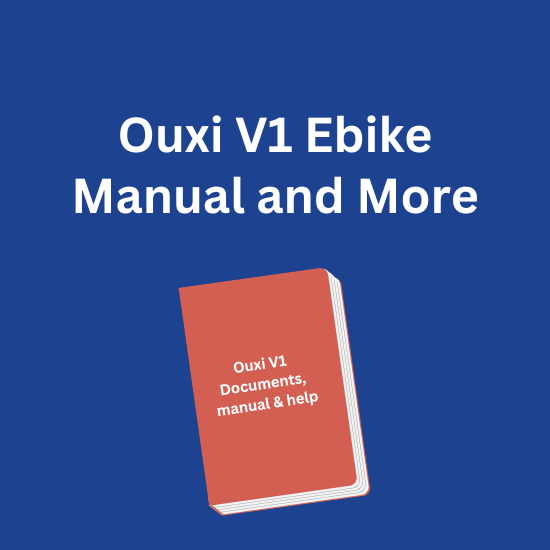 Ouxi V1 Ebike, documents, manual and help videos page.