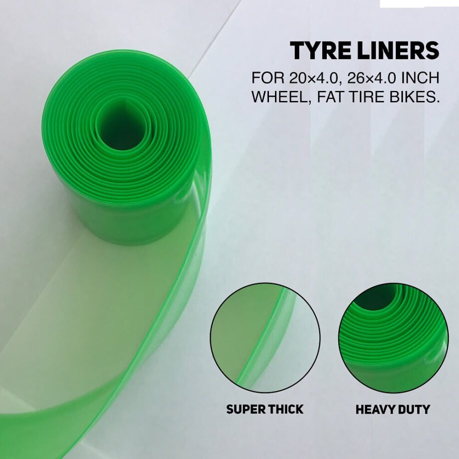 Tyre liners for 20x4.0, 26x4.0 inch wheel, Fat tire bikes.