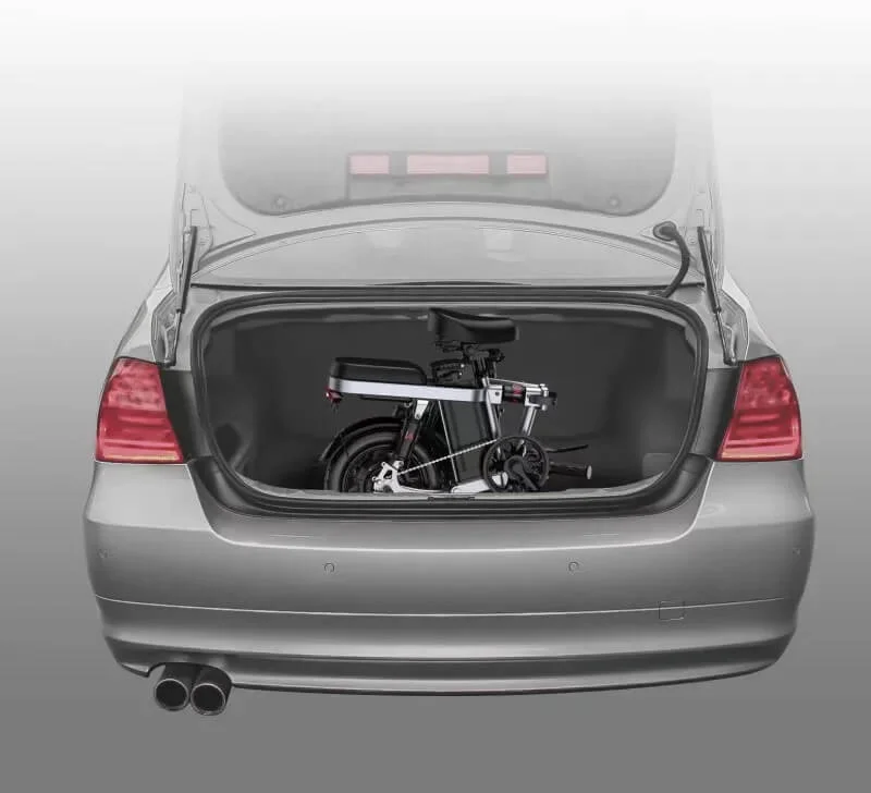 engwet14 e-bike fits in back of car boot