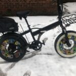 Fat bike with fitted hubcaps