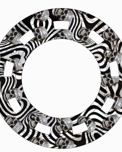 Skulls black and wheel wheel cover