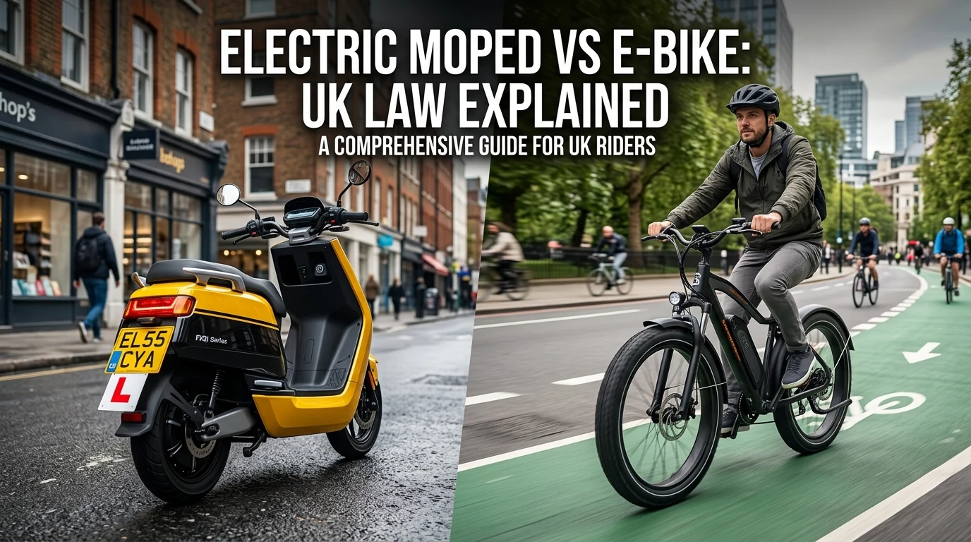 Electric Moped vs E-Bike UK Law: Registration, Tax, CBT Licences & The 500W Dilemma
