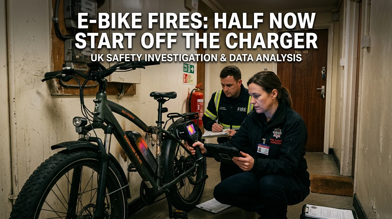 E-Bike Battery Fires UK: Half Now Start When Not Charging
